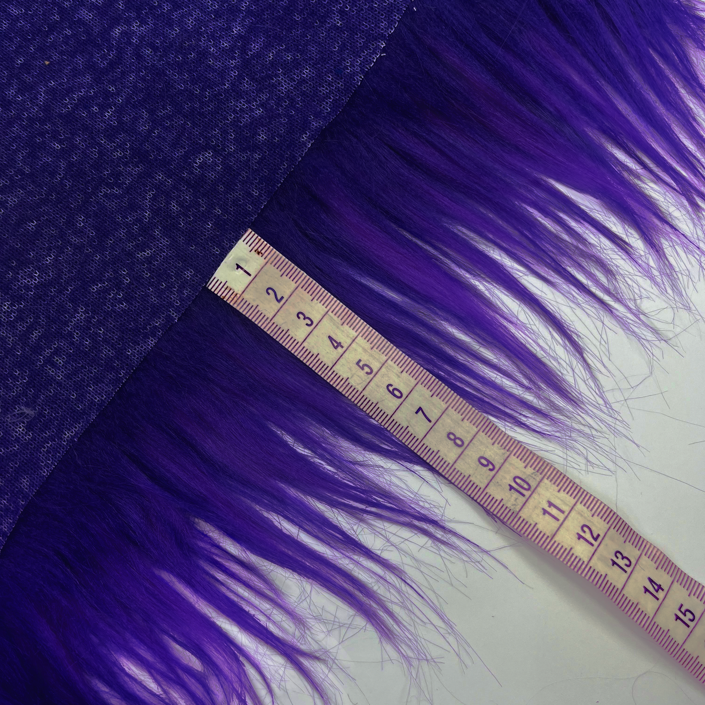 Royal Purple Long Pile Off-cut: 50cm x 150 cm