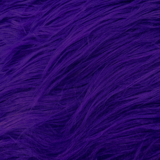 Royal Purple Long Pile Off-cut: 50cm x 150 cm
